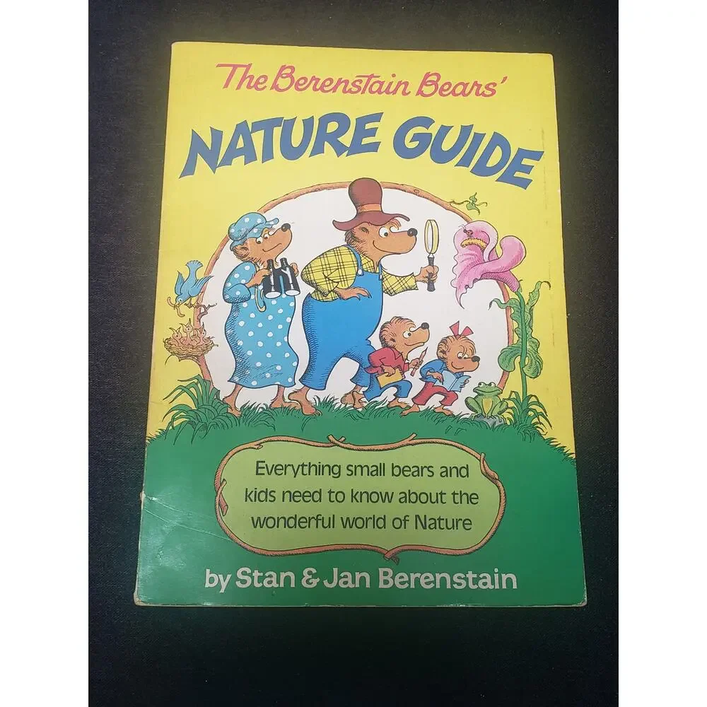 Vintage The Berenstain Bears Nature Guide Oversized Hard Softcover Book